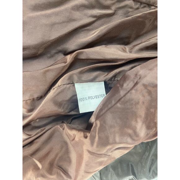 Girls Brown Red Button Down Polyester Jacket Coat Youth - Picture 7 of 10